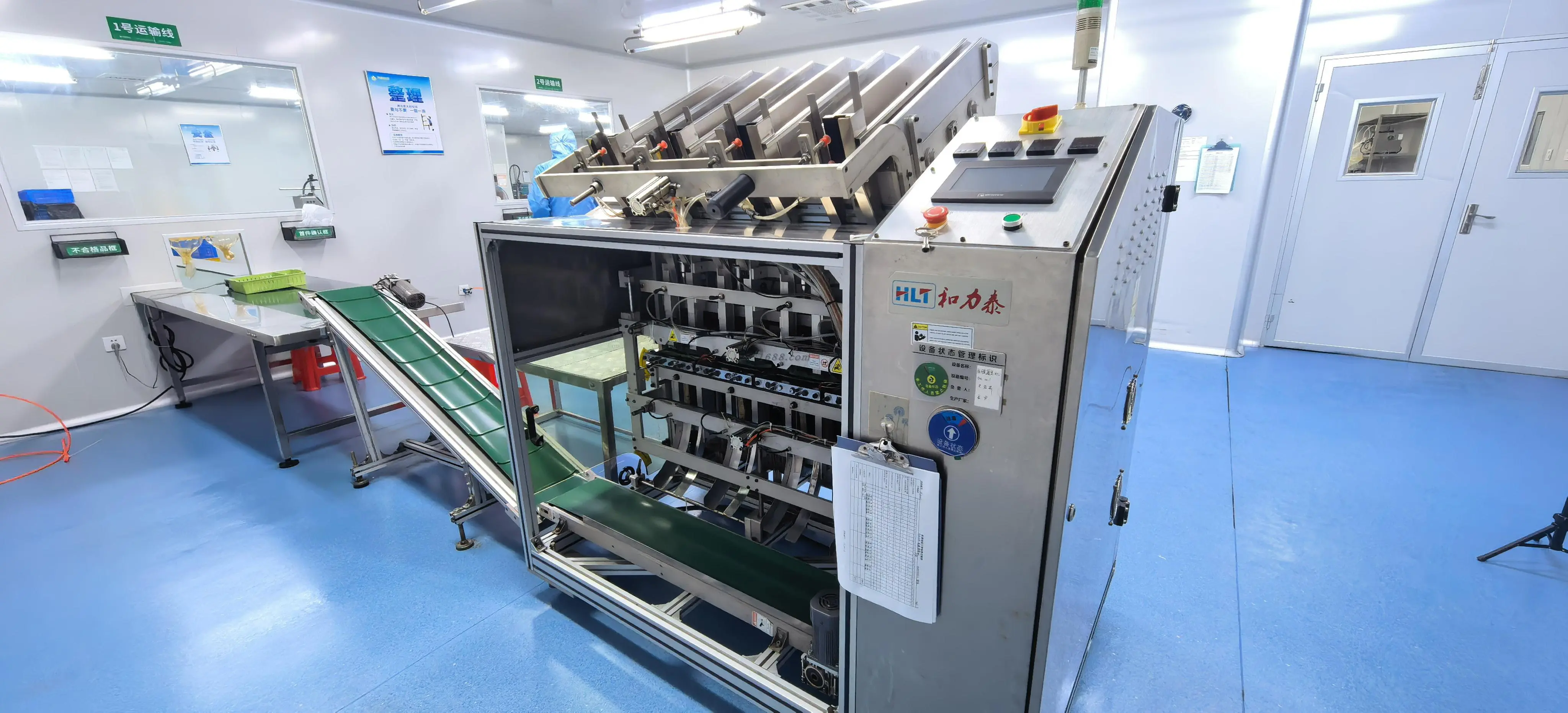 Essential oil filling machine in operation